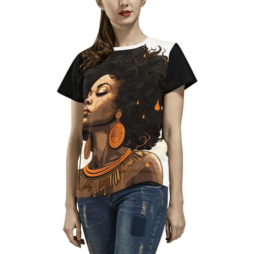 Graceful t shirt All Over Print T-Shirt for Women (USA Size) (Model T40)