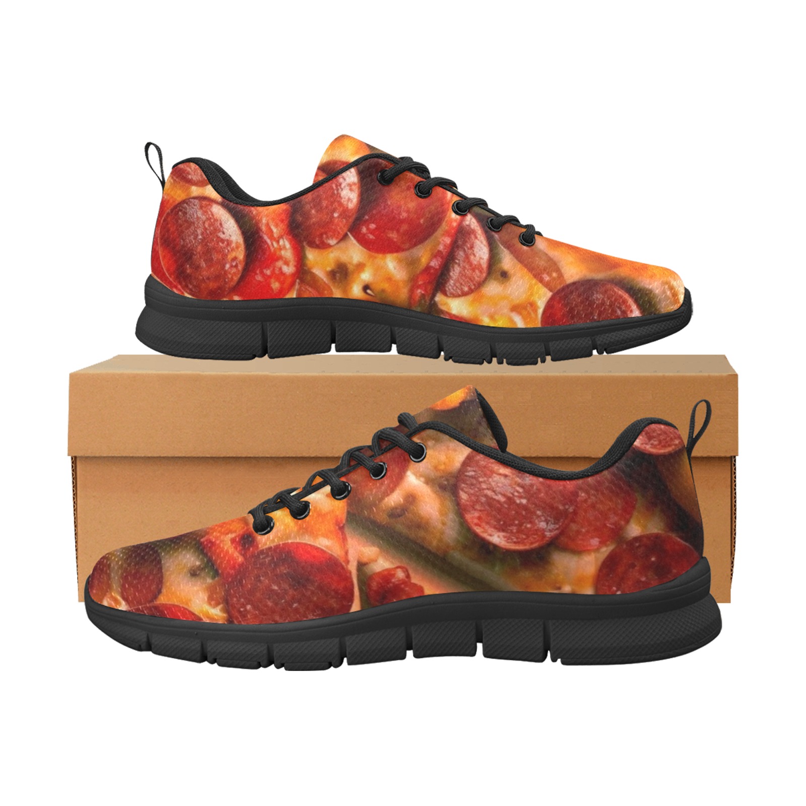 PEPPERONI PIZZA 11 Men's Breathable Running Shoes (Model 055)