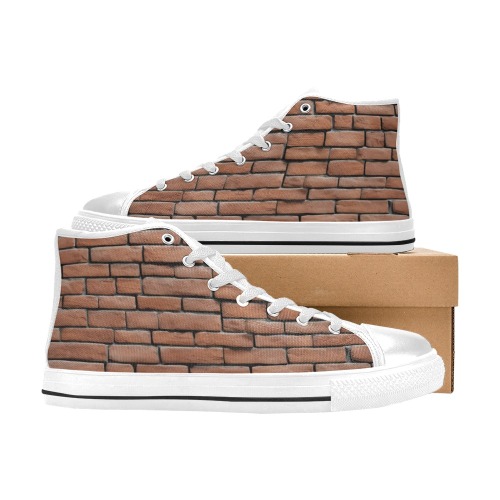 986552A9-DC96-4046-8E30-64352D3BBE6E Brick Sneakers Men’s Classic High Top Canvas Shoes (Model 017)