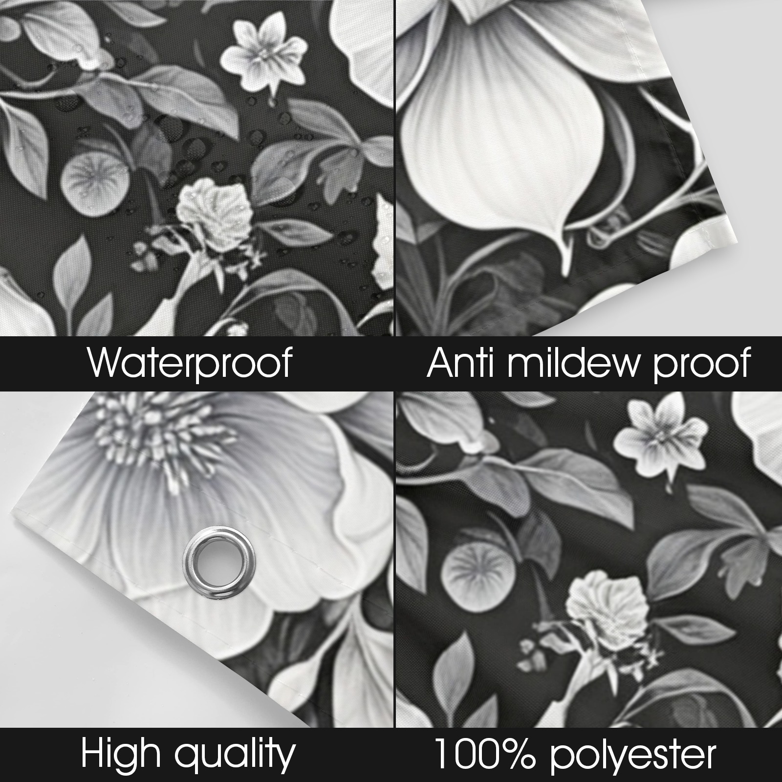 Fabulous Florals 39 Shower Curtain 69"x72"