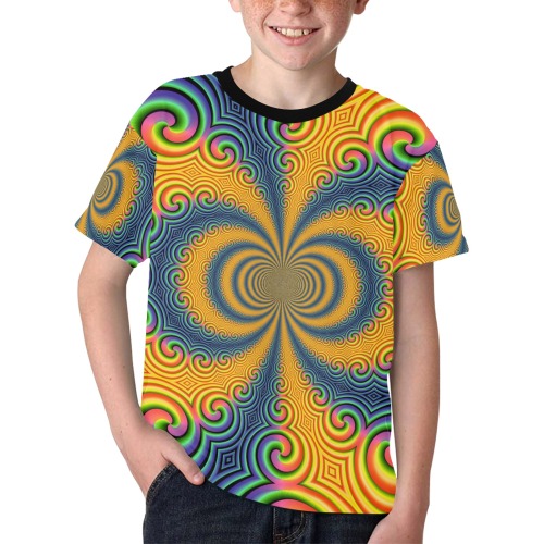 Psychedelic Kids' All Over Print T-shirt (Model T65)