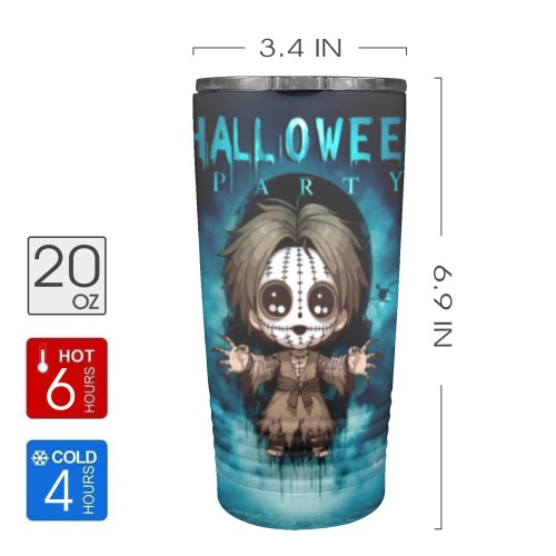 Happy Hello Ween 20oz Insulated Stainless Steel Mobile Tumbler