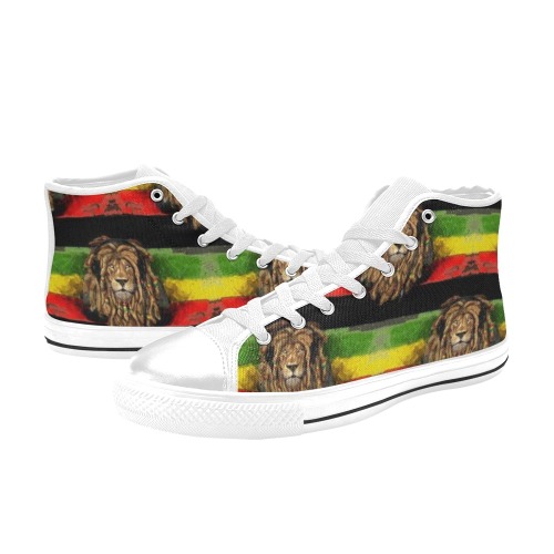 reggae kids High Top Canvas Shoes for Kid (Model 017)