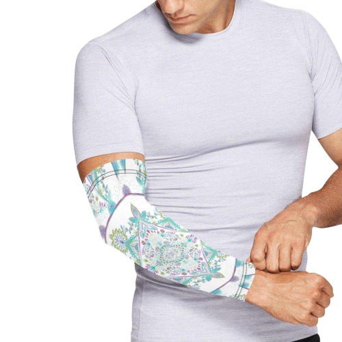 curls watercolor 2-blue Arm Sleeves (Set of Two)