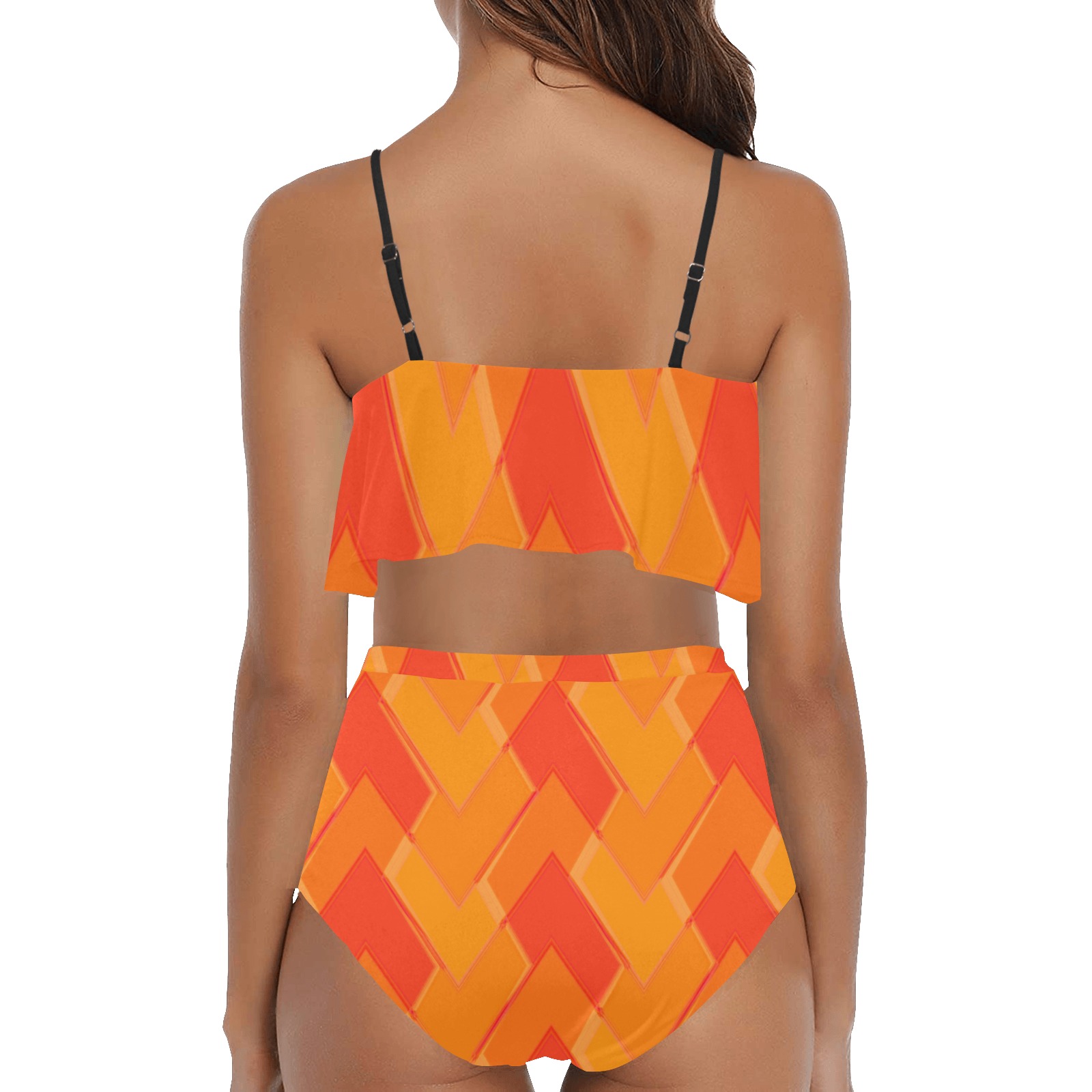 velma-inspired High Waisted Ruffle Bikini Set (Model S13)