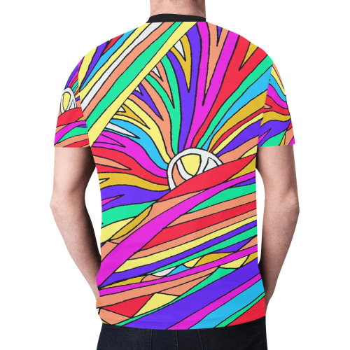 Abstract Sunset New All Over Print T-shirt for Men (Model T45)