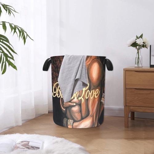 Black Love hamper Laundry Bag (Large)