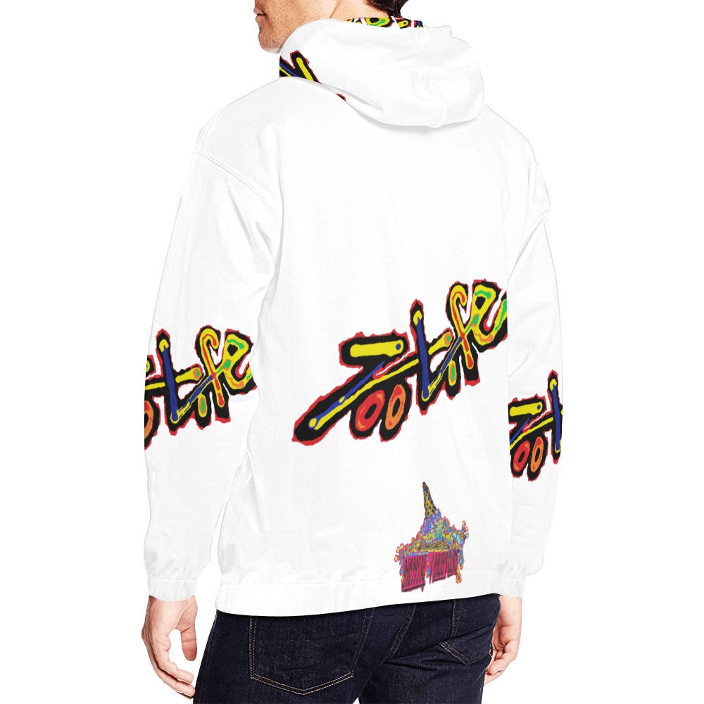 Z.L.LOGO.WHT.hd All Over Print Hoodie for Men (USA Size) (Model H13)