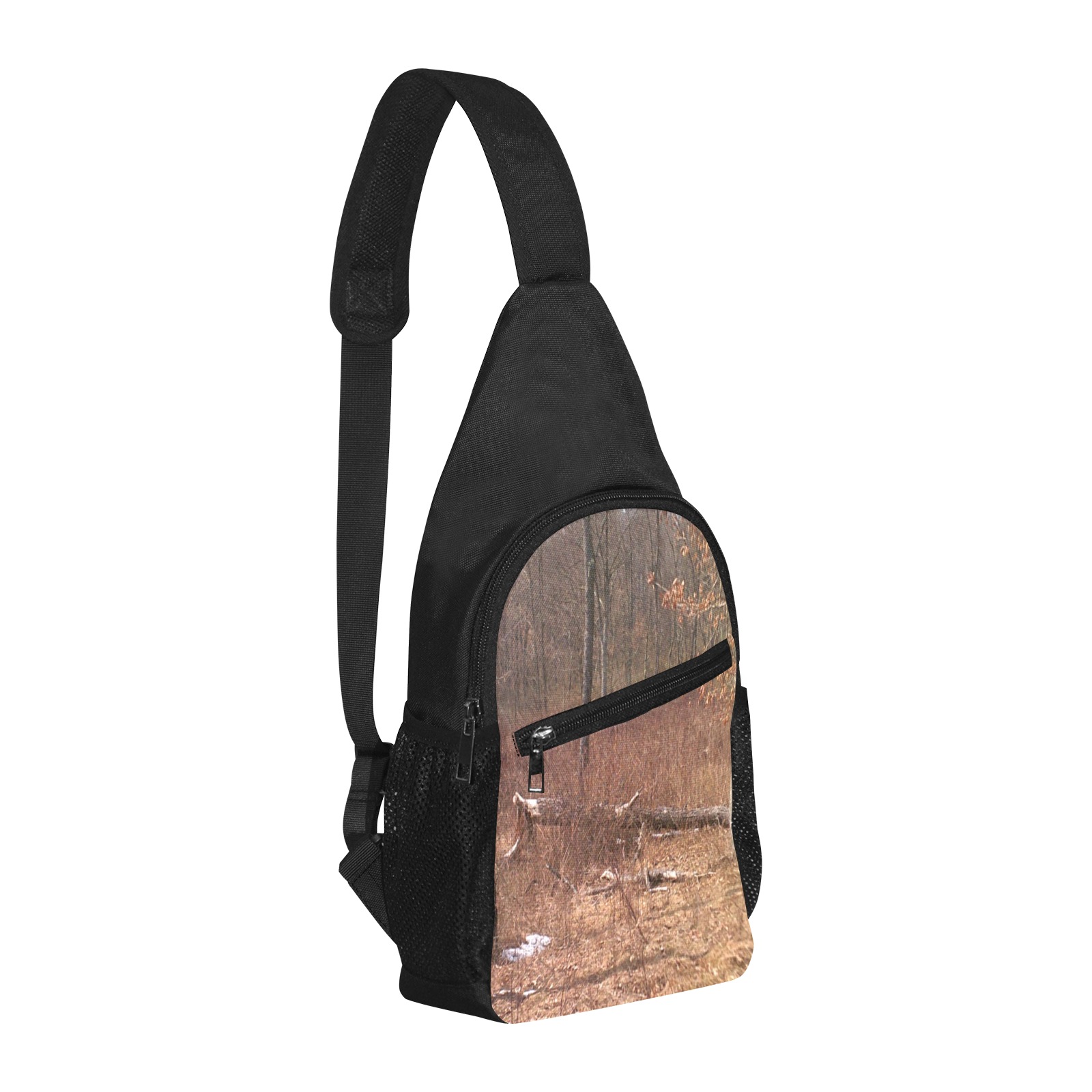Falling tree in the woods Chest Bag-Front Printing (Model 1719)