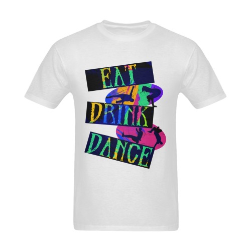 Eat Drink Dance Breakdance Sunny Men's T- shirt (Model T06)