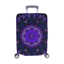 mandala light blue Luggage Cover/Medium 22"-25"