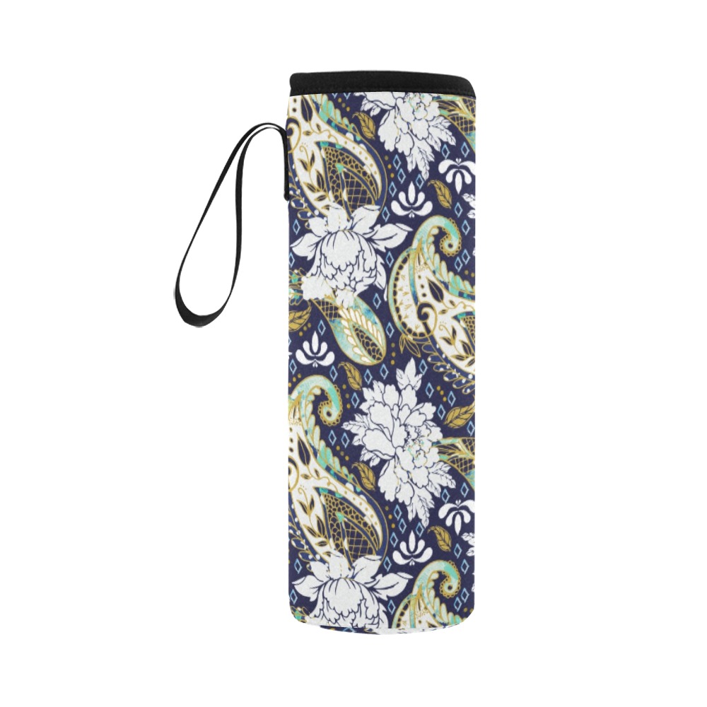 Paisley obsession-87 Neoprene Water Bottle Pouch/Large