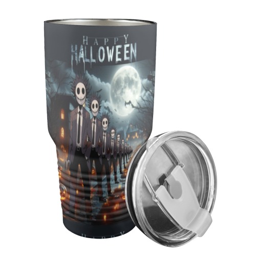 Happy Hello Ween 30oz Insulated Stainless Steel Mobile Tumbler