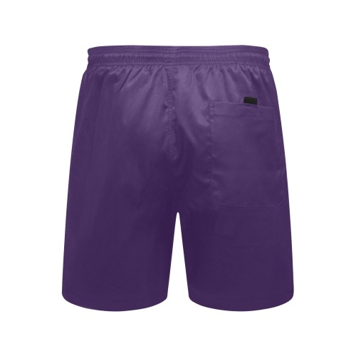 color Russian violet Men's Mid-Length Beach Shorts (Model L51)