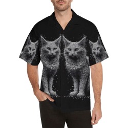 3D cat Hawaiian Shirt (Model T58)