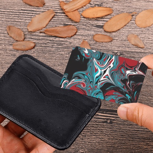 Dark Wave of Colors Wallet Insert Card (Two Sides)