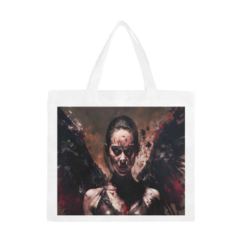 Angel of death Canvas Tote Bag/Large (Model 1702)