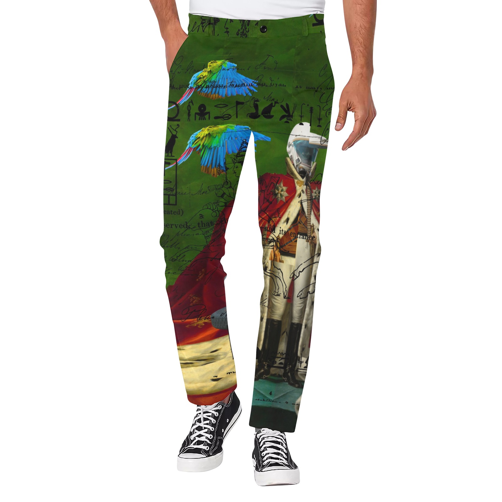 the distorted king 2 new images 2 for all over print tee Men's All Over Print Casual Trousers (Model L68)