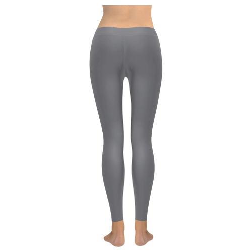 Poppy Seed Women's Low Rise Leggings (Invisible Stitch) (Model L05)