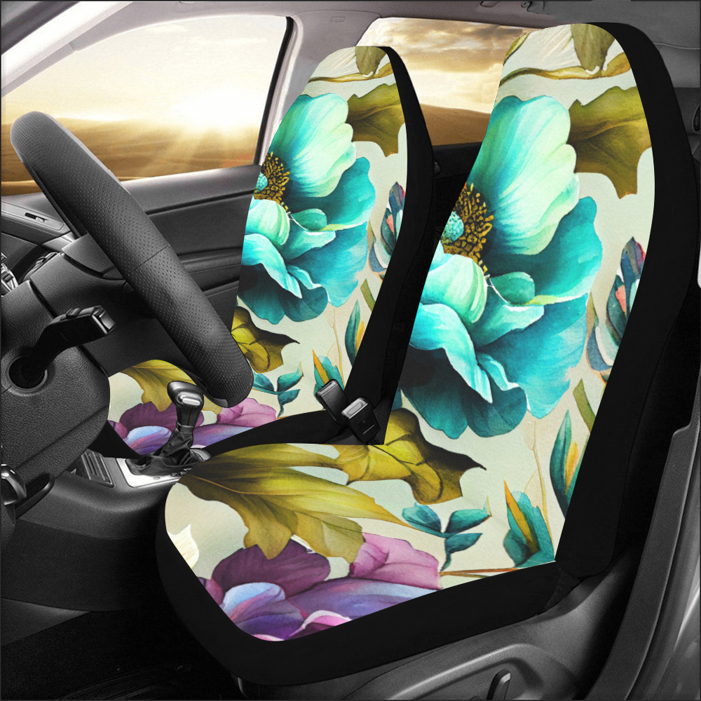 flowers botanic art (3) car seat covers Car Seat Covers (Set of 2)