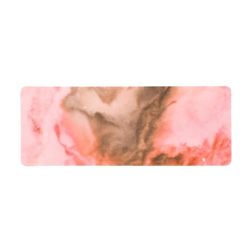 Pink marbled space 01 Gaming Mousepad (31"x12")