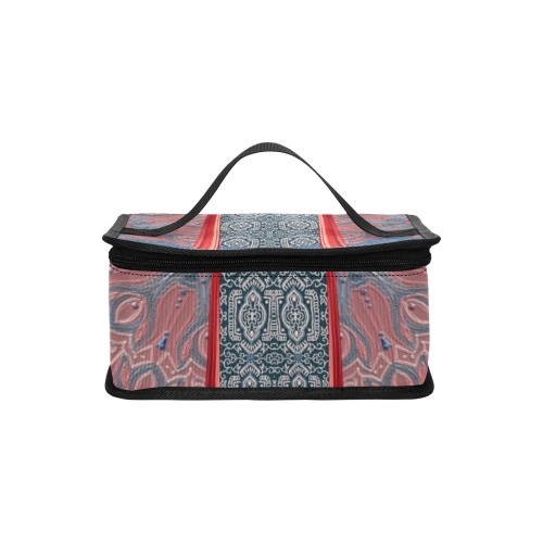 arabesques rouge Portable Insulated Lunch Bag (Model 1727)
