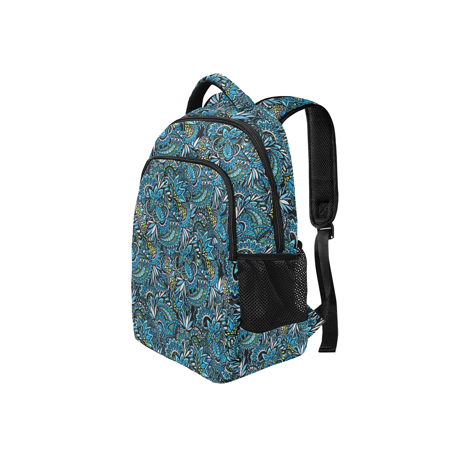 Cerulean Swirls Multifunctional Backpack (Model 1731)