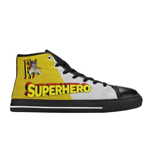 Superhero Collectable Fly Women's Classic High Top Canvas Shoes (Model 017)