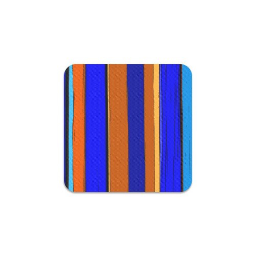 Abstract Blue And Orange 930 Square Coaster