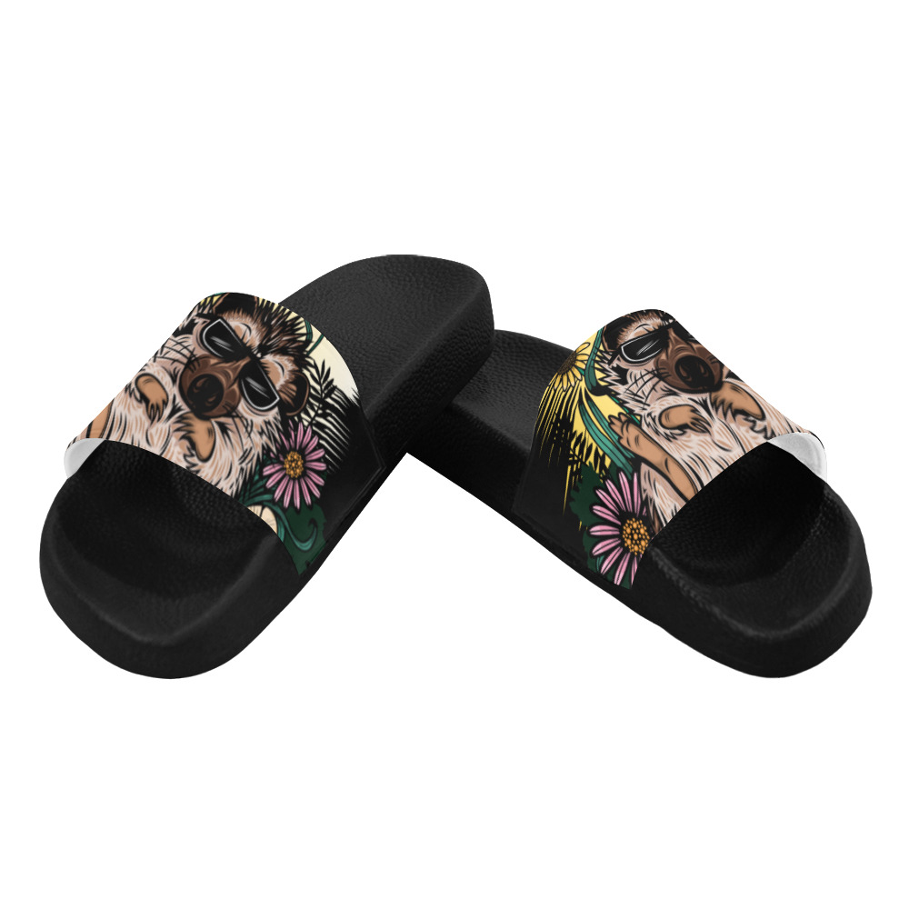 Cool Hedge Hog Men's Slide Sandals (Model 057)