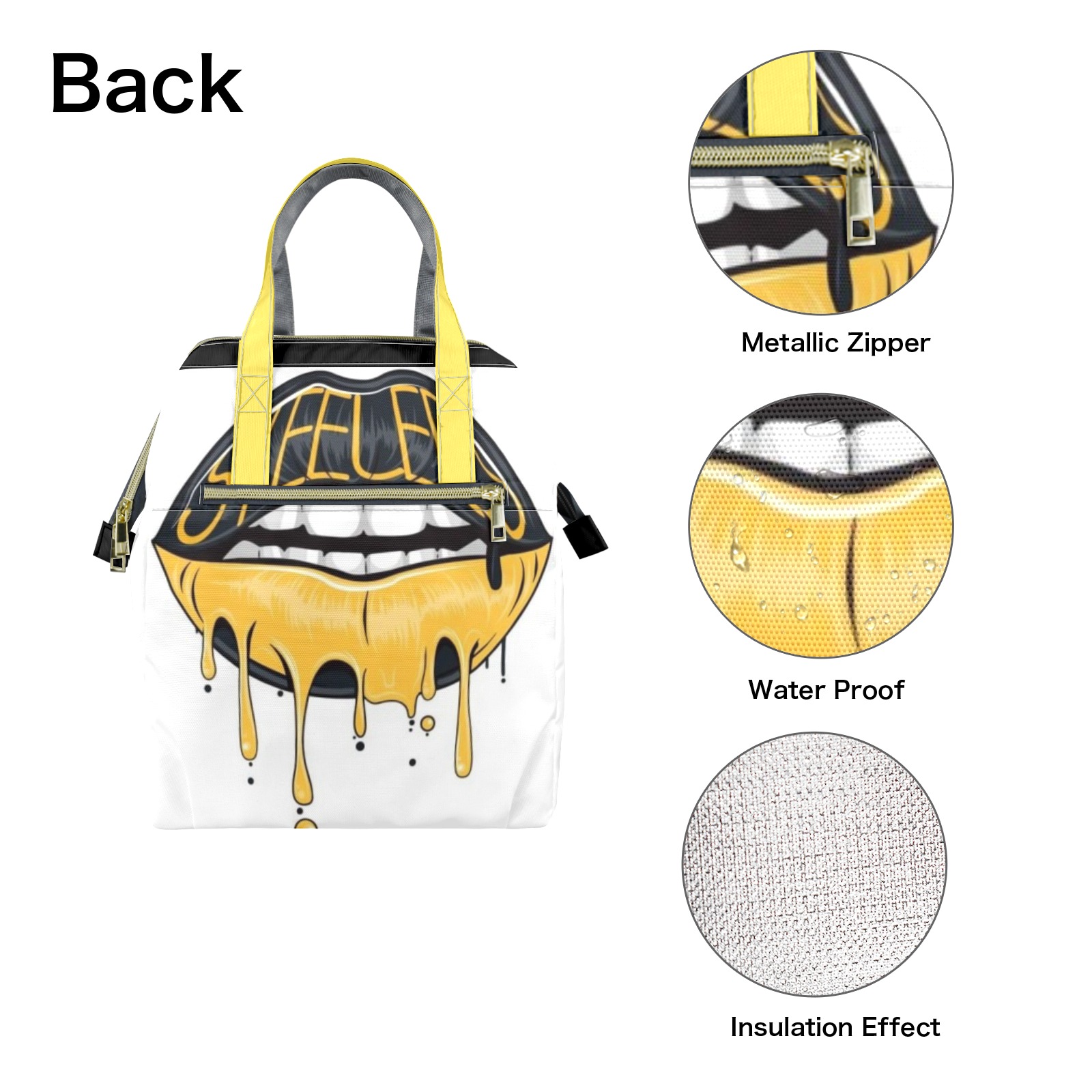 Football Lunchtote Portable Insulated Lunch Bag (1743)