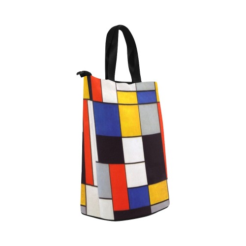 Composition A by Piet Mondrian Nylon Lunch Tote Bag (Model 1670)