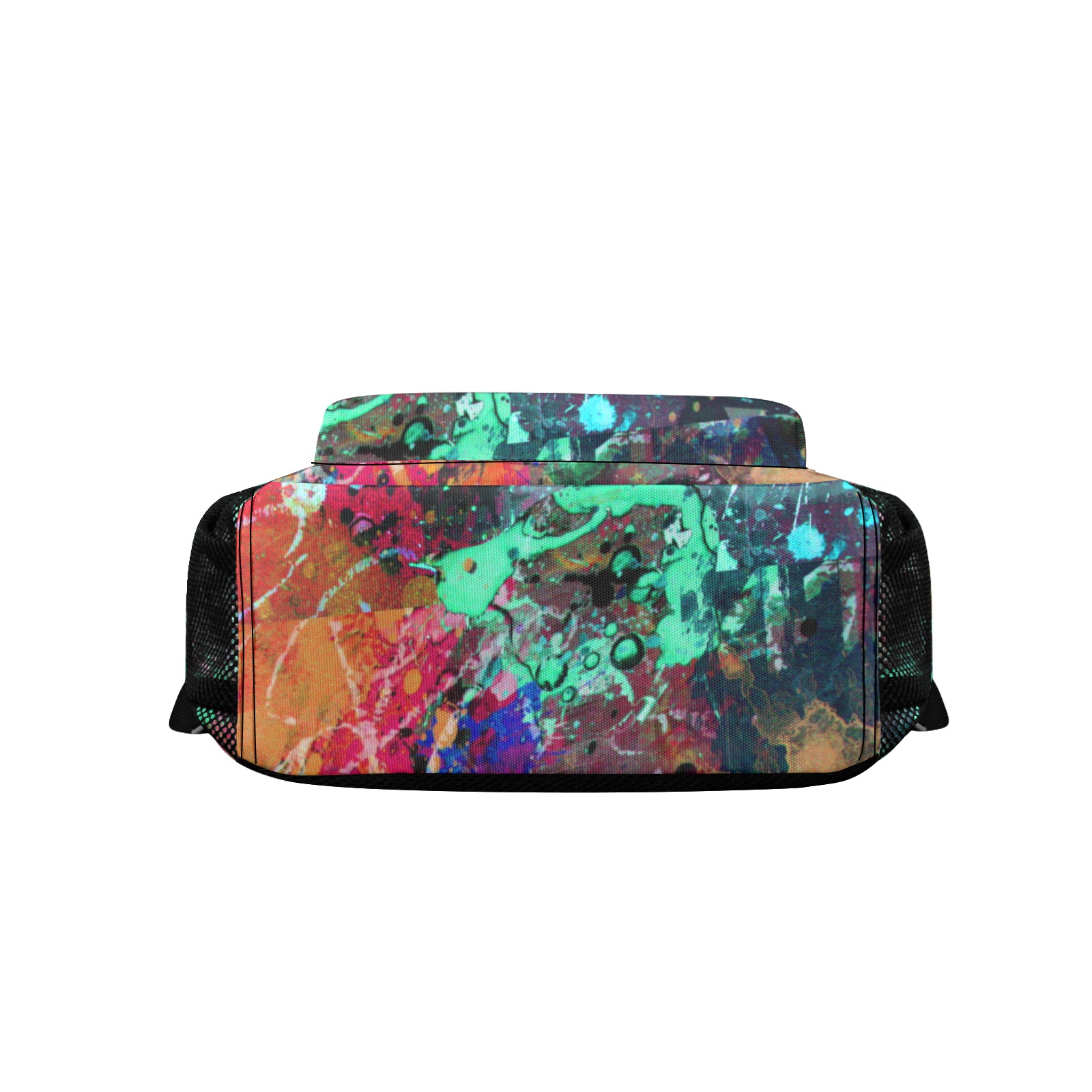 Graffiti Wall and Paint Splatter 17-inch Casual Backpack