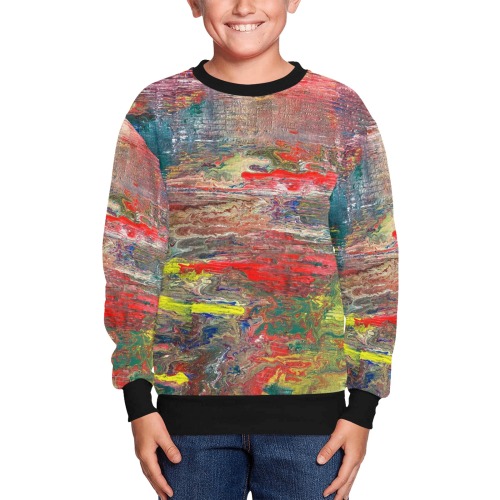 down by the Lake Kids' All Over Print Sweatshirt (Model H37)