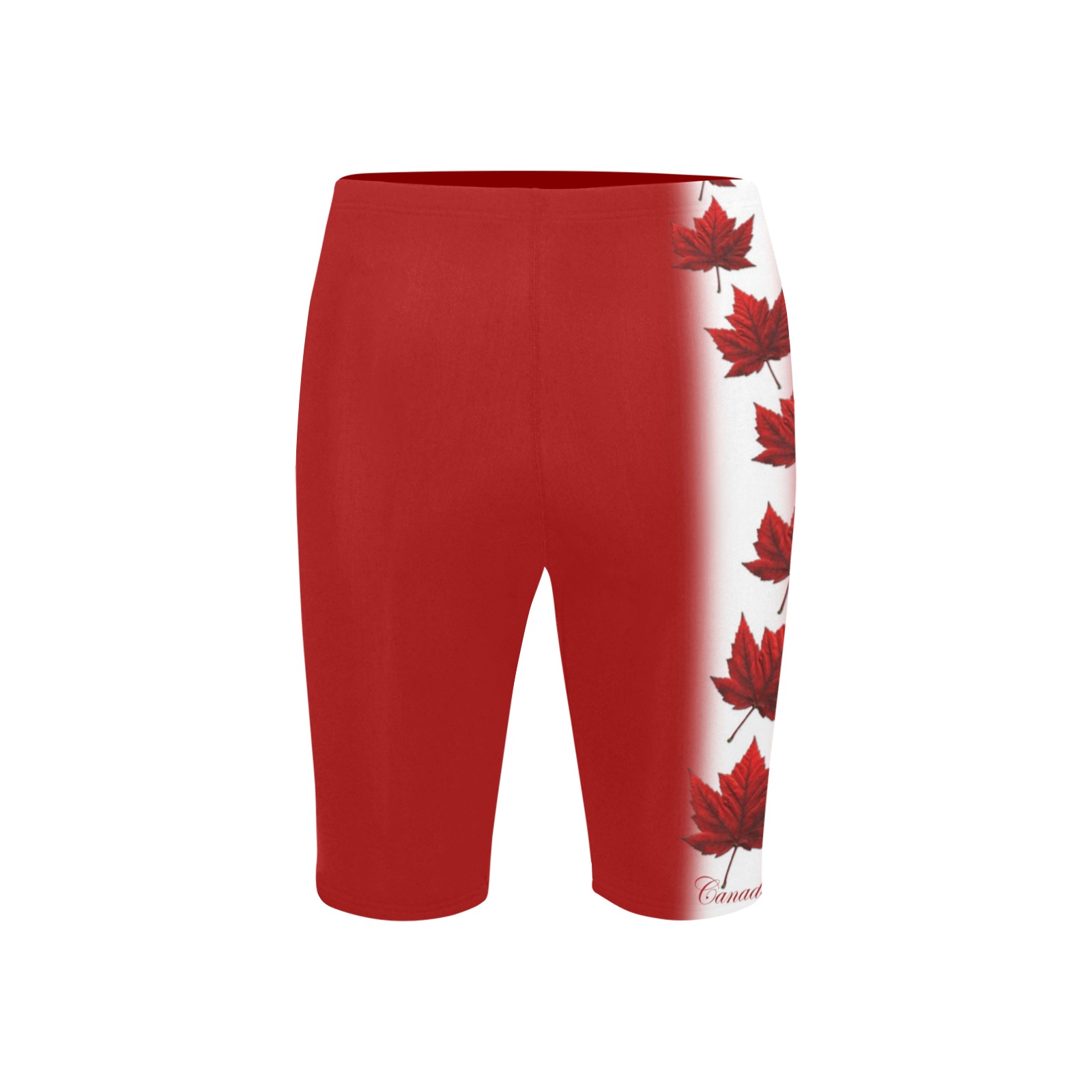 Canada Swim Shorts Men's Knee Length Swimming Trunks (Model L58)