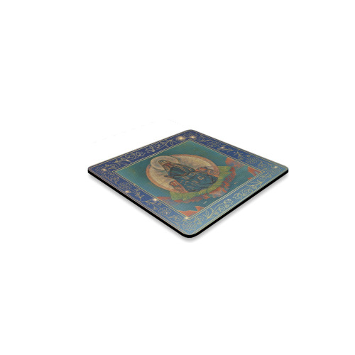 First Remastered Version of Mother of The World in Warmer Colors by Nicholas Roerich Square Coaster