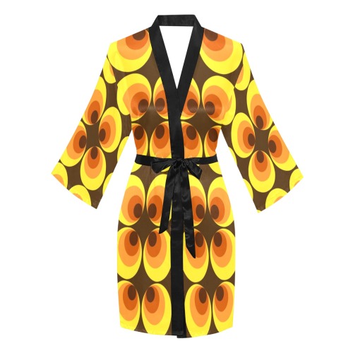 Retro Long Sleeve Kimono Robe