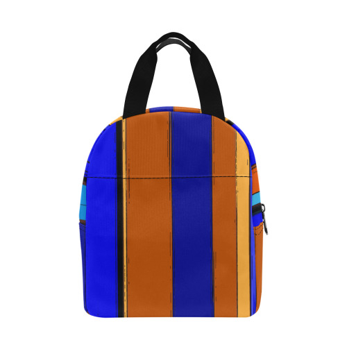 Abstract Blue And Orange 930 Zipper Lunch Bag (Model 1720)