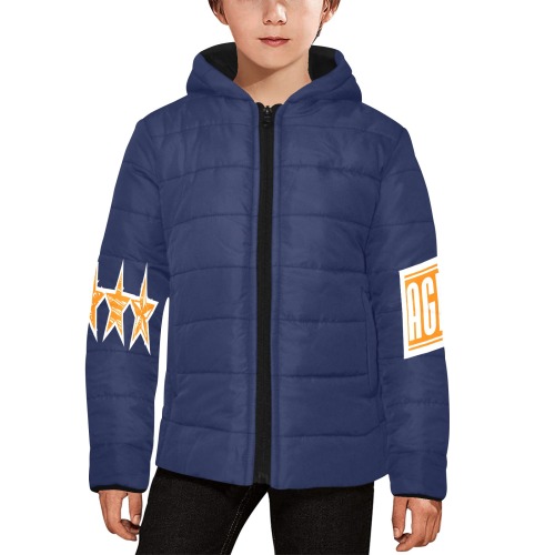 STAR AGENT Kids' Padded Hooded Jacket (Model H45)