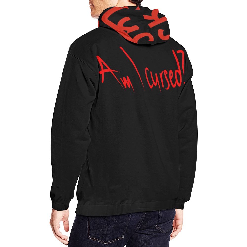 Am I cursed Hoodie All Over Print Hoodie for Men (USA Size) (Model H13)