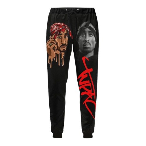 Tupac Tribute Men's All Over Print Sweatpants (Model L11)