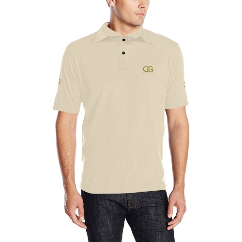 Nude OSG Collar Shirt Men's All Over Print Polo Shirt (Model T55)