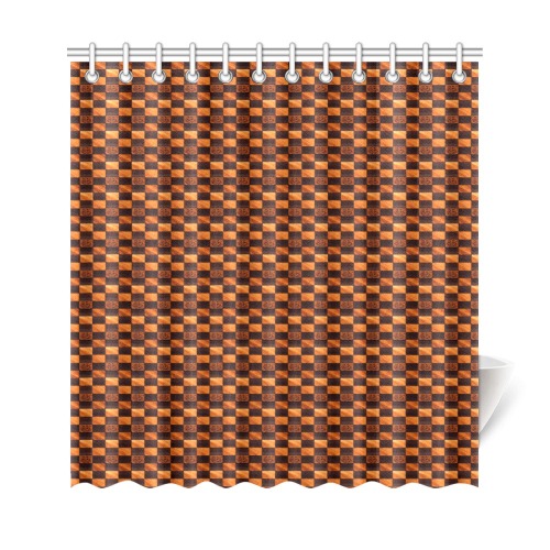chess board repeating pattern Shower Curtain 69"x72"