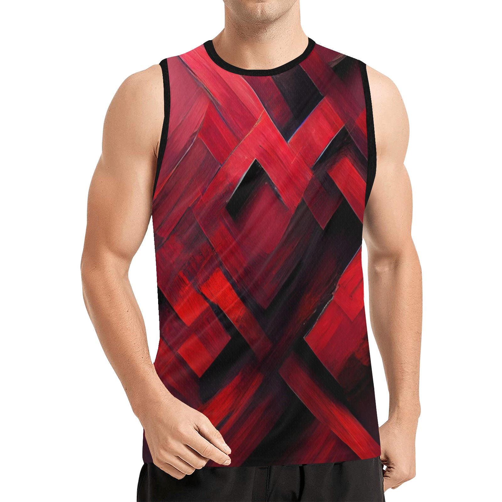 red diamond All Over Print Basketball Jersey