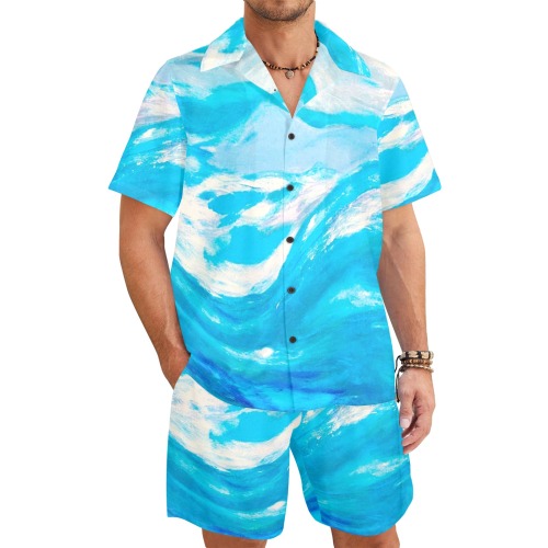 El Mar Collection Men's Shirt and Shorts Outfit (Set26)