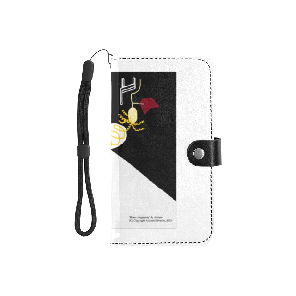 Homo singularity Flip Leather Purse for Mobile Phone/Small (Model 1704)