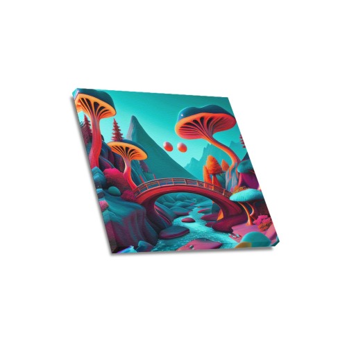 psychedelic landscape 10 Upgraded Canvas Print 16"x16"