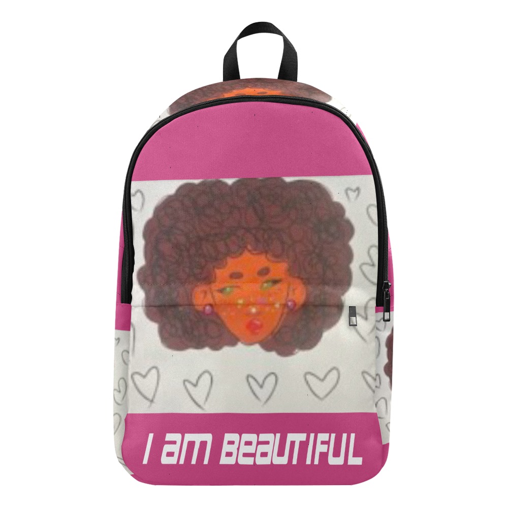 I am Beautiful backpack Fabric Backpack for Adult (Model 1659)