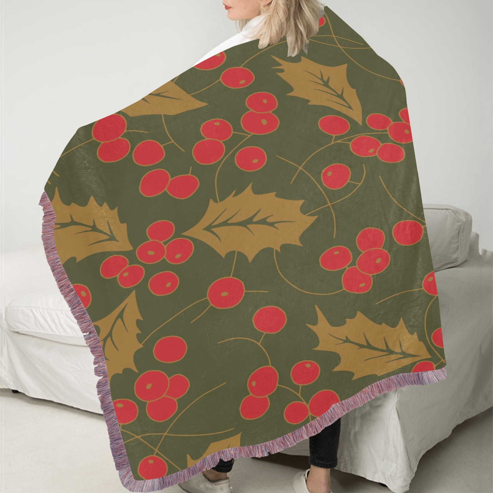 Blanket Ultra-Soft Fringe Blanket 40"x50" (Mixed Pink)