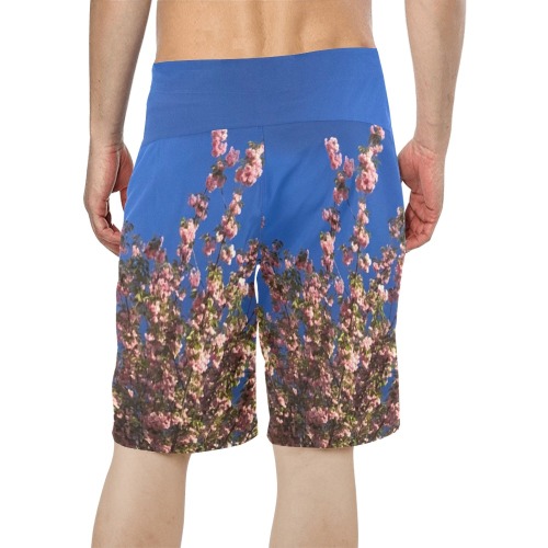 Cherry Tree Collection Men's All Over Print Board Shorts (Model L16)